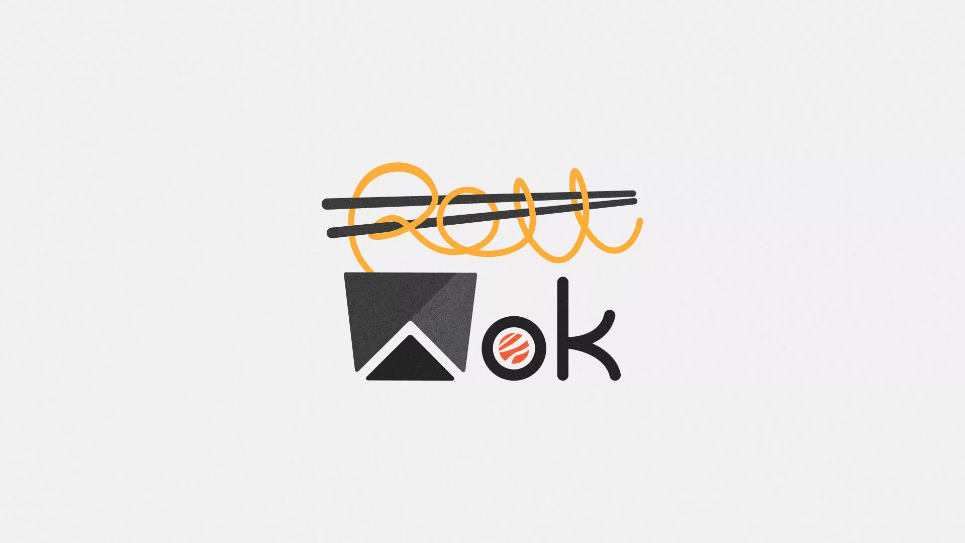 Разработка логотипа в Уяре для суши-бара «Roll Wok Club» Разработка логотипа в Уяре для суши-бара «Roll Wok Club»